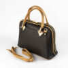 Bauletto Lederhandtasche - Mit Doppeltgriffen in Schwarz