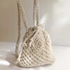 Boho Macramé Rucksack - Handgefertigt für Frauen
