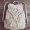 Boho Macramé Rucksack - Handgefertigt für Frauen Modell Tassel