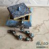 Handgefertigte Knochen-Schmuckbox mit persisch inspiriertem Design