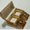 Handgefertigte Knochen-Schmuckbox mit persisch inspiriertem Design