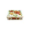 Handgefertigte Knochen-Schmuckbox mit persisch inspiriertem Blumen-Design