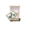 Handgefertigte Knochen-Schmuckbox mit persisch inspiriertem Leyli & Majnoon-Design