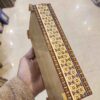 Handgefertigte Knochen-Schmuckbox mit persisch inspiriertem Miniatur-Design