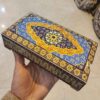 Handgefertigte Knochen-Schmuckbox mit persisch inspiriertem Miniatur-Design