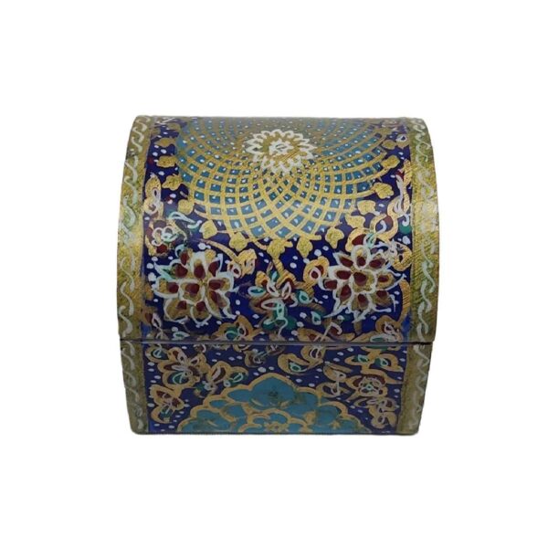 Handgefertigte Knochen-Schmuckbox mit persisch inspiriertem Design