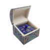 Handgefertigte Knochen-Schmuckbox mit persisch inspiriertem Design