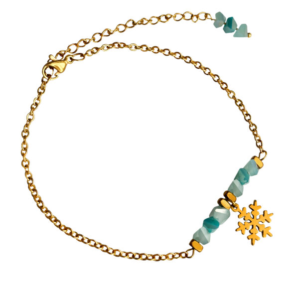 Ketten-Fußkette mit Schneeflocken-Design