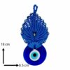 Dekoratives Böses-Auge-Amulett zum Aufhängen Modell Pfau