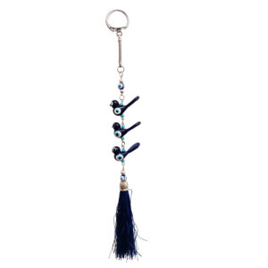 Dekoratives Böses-Auge-Amulett zum Aufhängen mit Vogel-Design