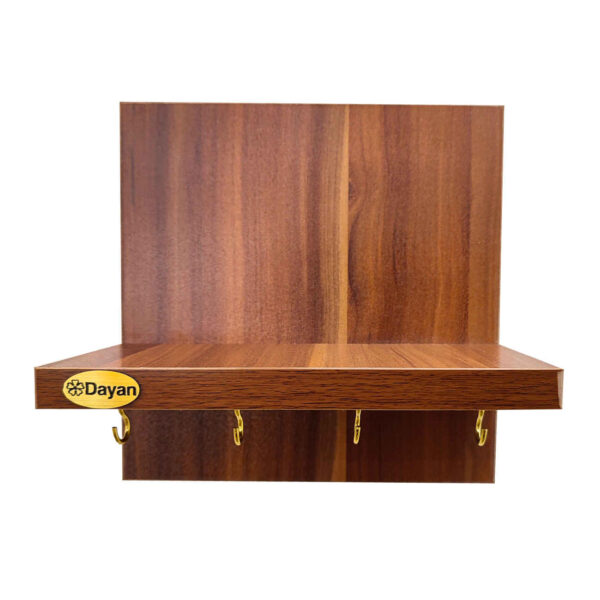 Dekorativer Wand-Schlüsselhalter mit Regal und Haken