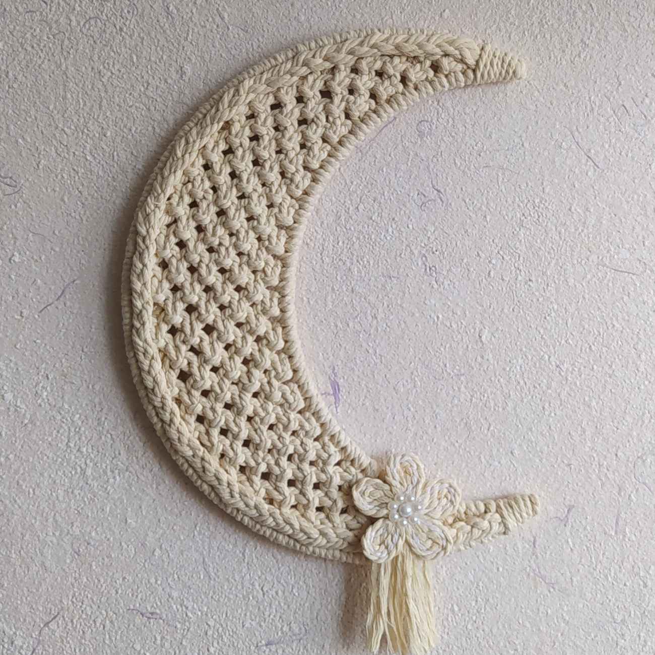 Dekorativer Makramee-Wandbehang Wandteppich Kunst Boho