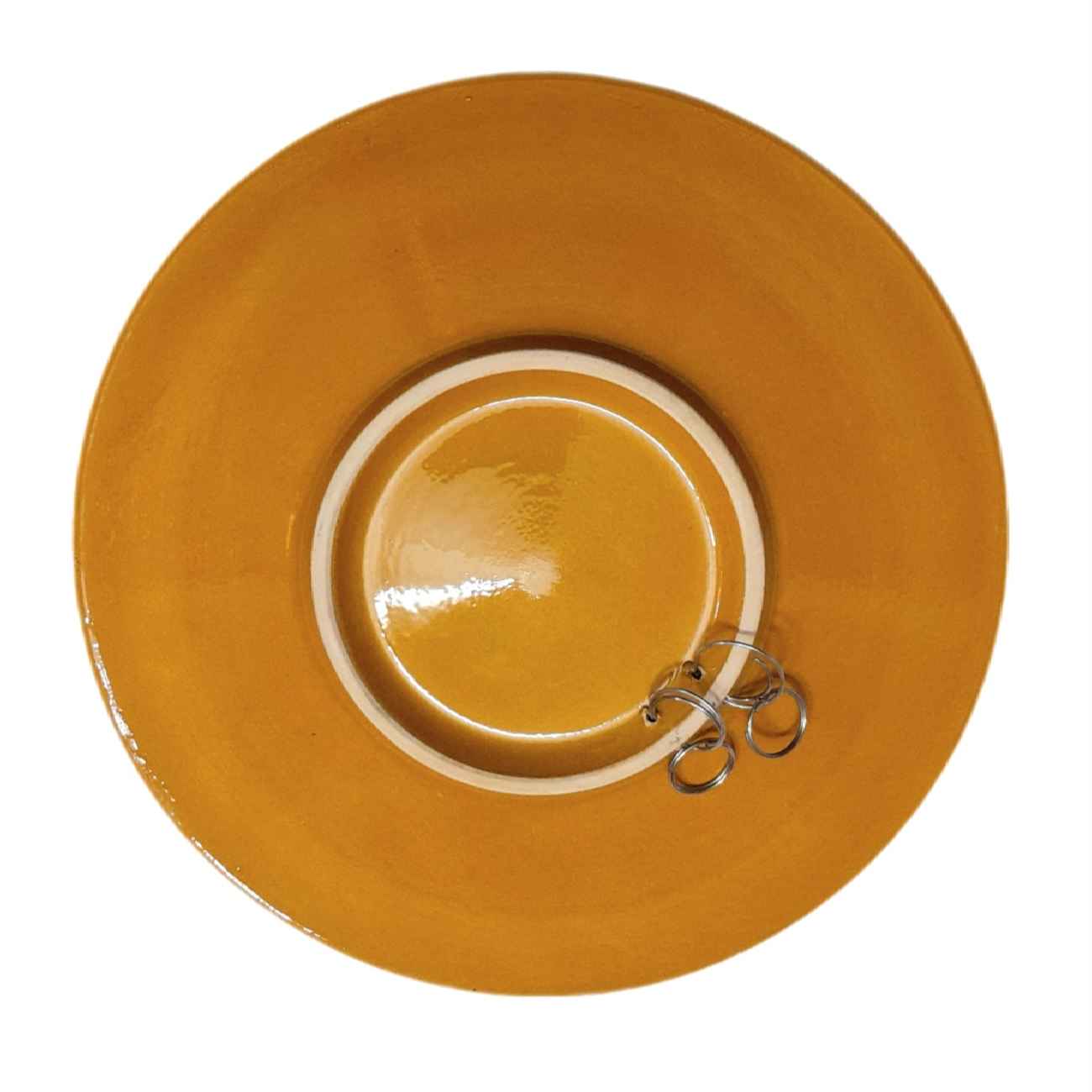 Dekorativer Keramikteller in persischer Minakari handgefertigte Wandkunst Blumen