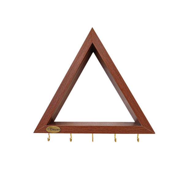 Dekorativer & hölzerner Wand-Schlüsselhalter mit 5 Haken