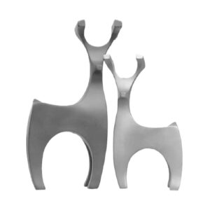 Dekorativer Kerzenhalter aus Polyester-Skulptur mit Hirsch-Design