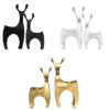 Dekorativer Kerzenhalter aus Polyester-Skulptur mit Hirsch-Design