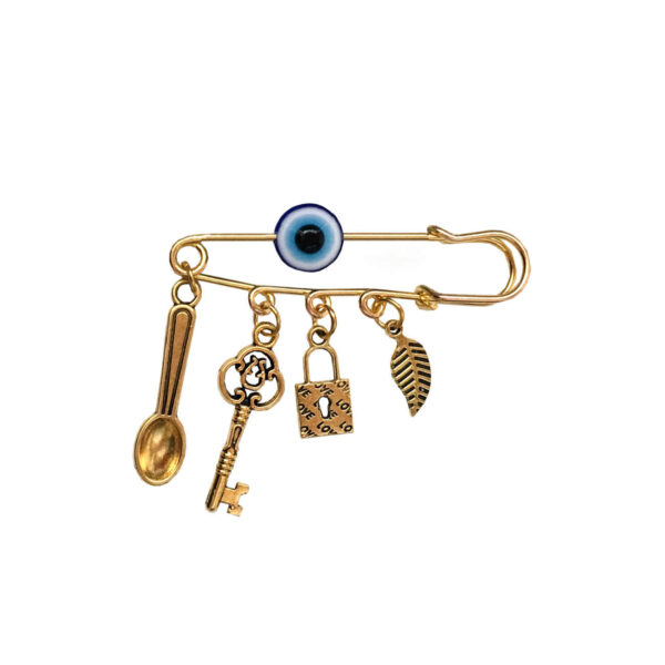 Elegante Eye Safety Pin Brooch zur Abwehr von Negativität
