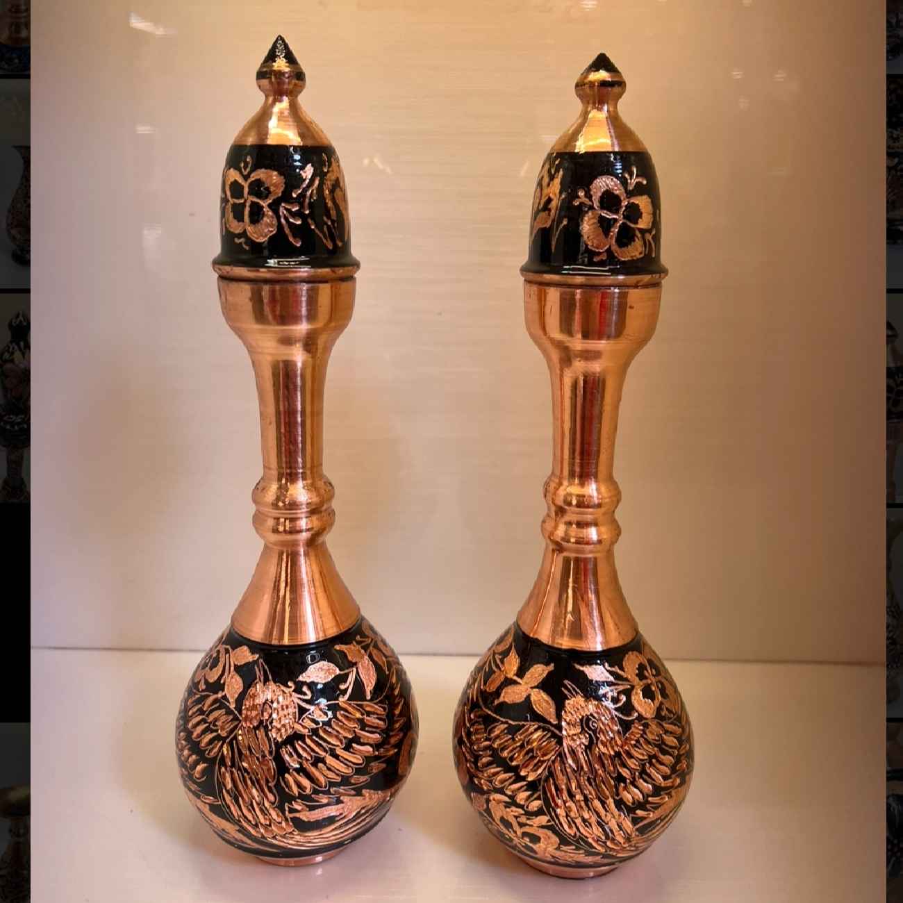 Eleganter persischer Kupfer-Rosewater-Sprenger