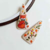 Besticktes Snap-Haarspangen-Set mit Fuchs-Design Handgewebt