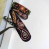 Besticktes Snap-Haarspangen-Set mit Paisley-Design Handgewebt