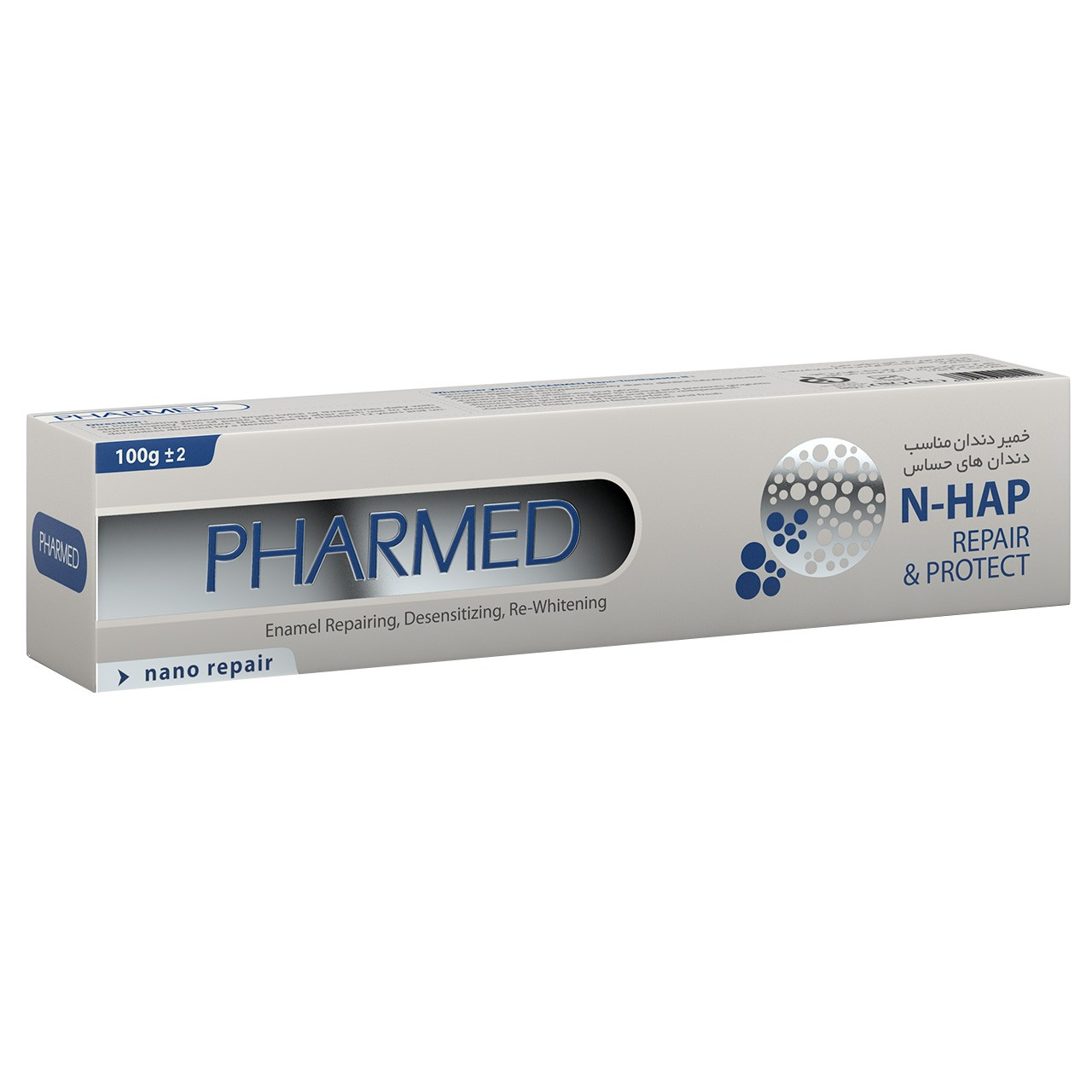 Farmed Nano Zahnpasta N-HAP Sensitiv 100g Tube für sanfte Pflege (x6)
