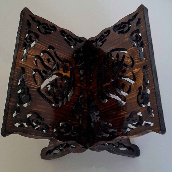 Faltbarer Koran-Buchständer aus Holz zur Präsentation heiliger Schriften