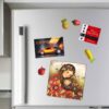 Kühlschrankmagnet mit persischem Maldesign