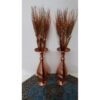 Handgefertigte Dekorative Persische Vase aus gehämmertem Kupfer, Modell Ladarius (x2)