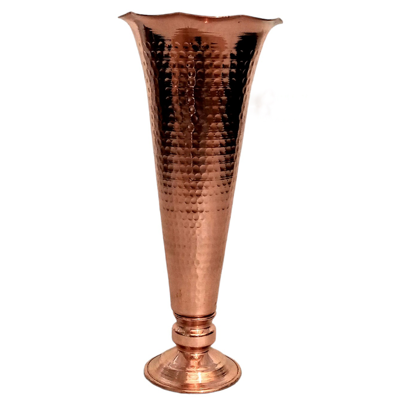 Handgefertigte Dekorative Persische Vase aus gehämmertem Kupfer, Modell Suri