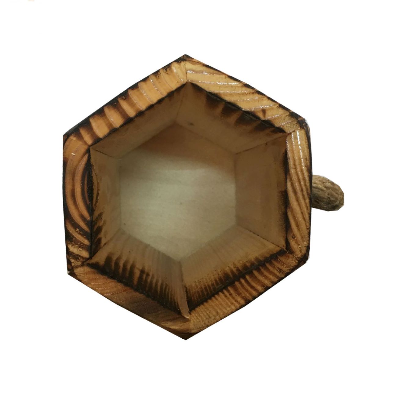 Handgefertigter Holz-Make-up Pinsel Halter mit künstlerischem Design und Griff