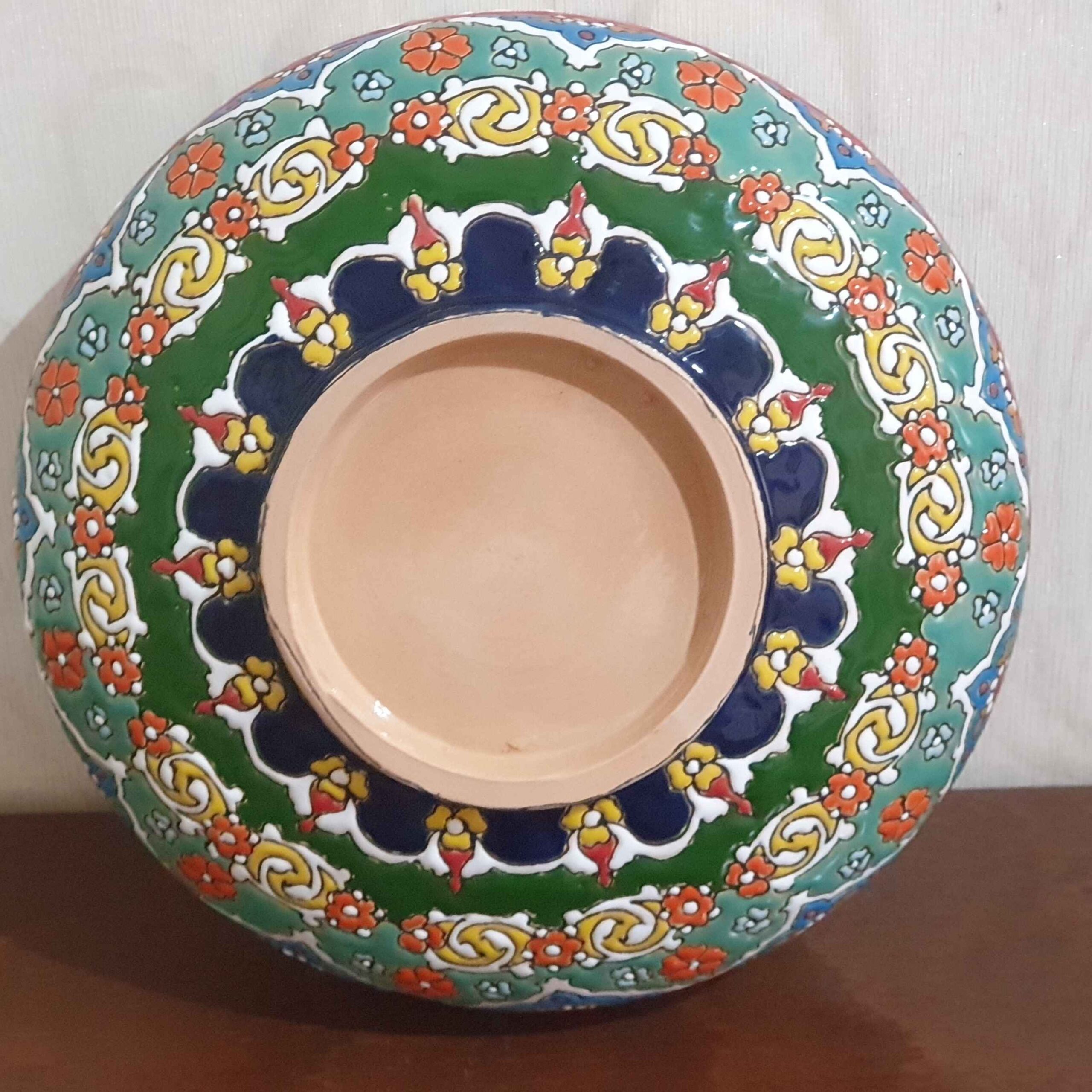 Handgefertigte Dekorative Töpfer-Schale im Minakari Persischen Kunststil