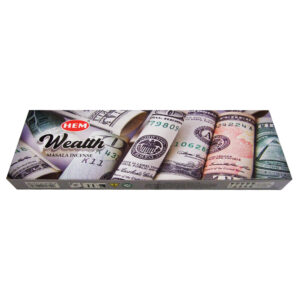Hem Wohlstand Räucherstäbchen – 23 Handgemachte Stäbchen (Packung mit 4)