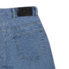 Hoch taillierte gerade blaue Jeans für Frauen, stylisch & bequem