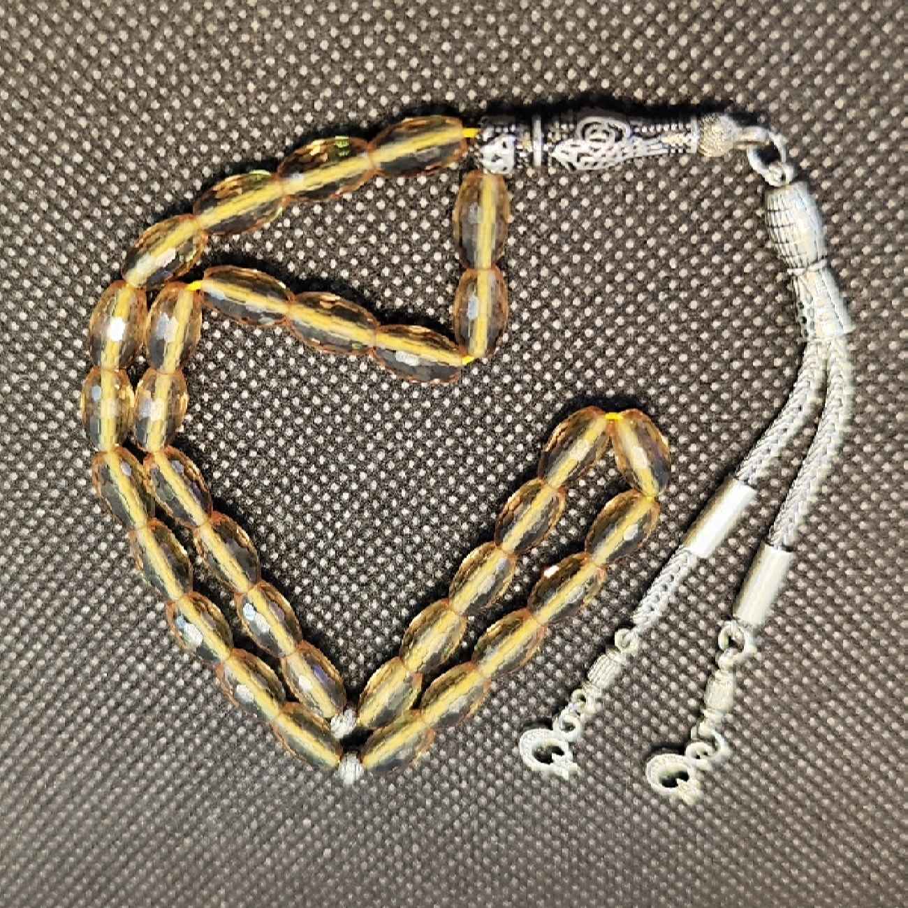 Islamischer Alexandrit Rosenkranz mit 33 Gebetsperlen Tasbih gefertigt