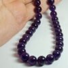 Islamischer Amethyst Rosenkranz mit 33 Gebetsperlen Tasbih Misbaha gefertigt