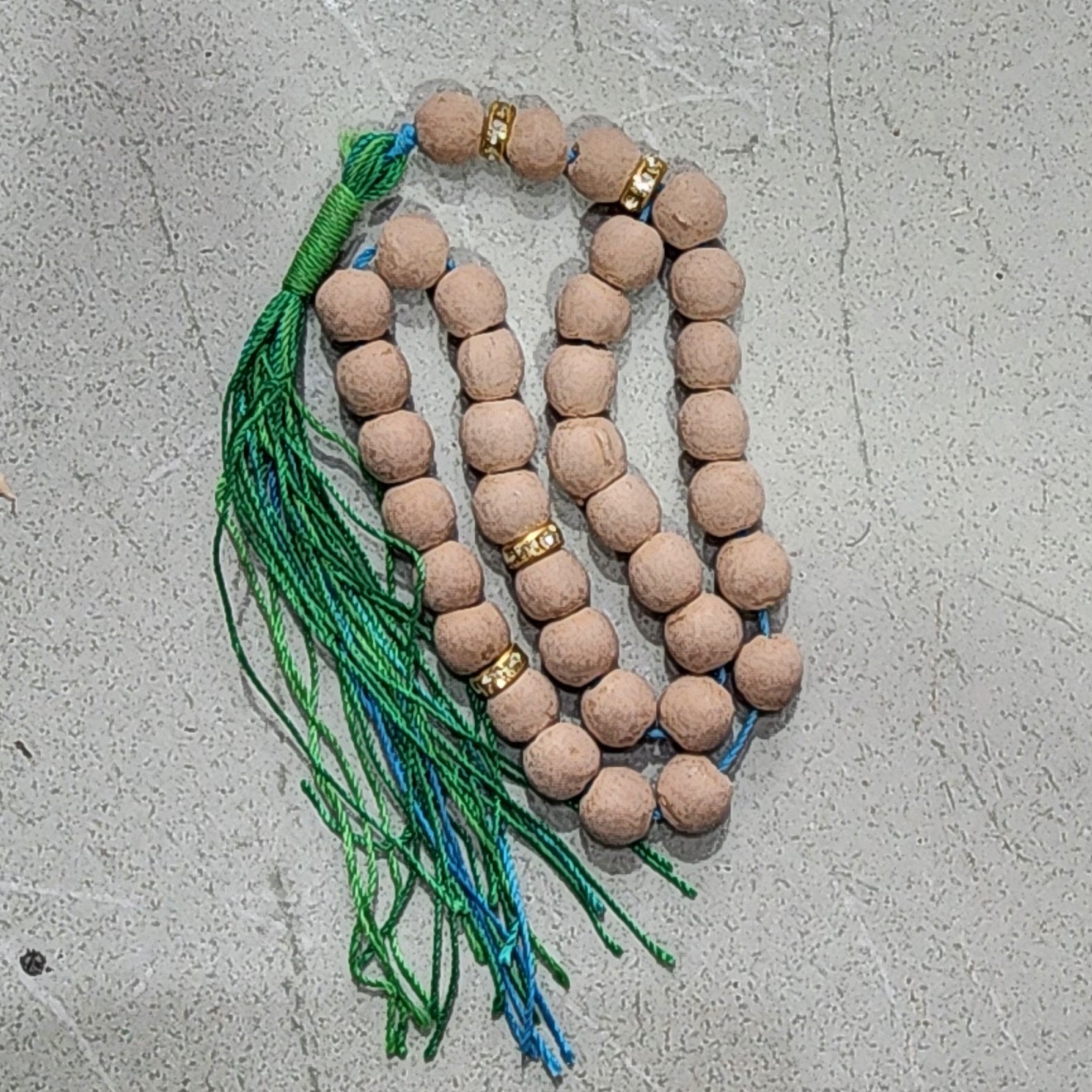 Islamischer Karbala Tasbih Khak-e-Shifa aus Karbala mit 33 Gebetsperlen Tasbih