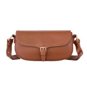 Luxuriöse Handgefertigte Leder Schultertasche – Hellbraun