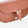 Luxuriöse Handgefertigte Leder Schultertasche - Hellbraun