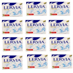 Lervia-Aufhellungsseife mit Milchextrakt (Packung mit 12 Stück)