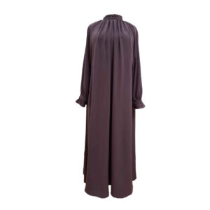 Locker geschnittene Abaya für Frauen mit Langen Ärmeln in Orchidee