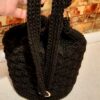 Macrame Rucksack - Handgefertigt für Frauen in Schwarz