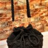 Macrame Rucksack - Handgefertigt für Frauen in Schwarz