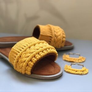 Macrame Boho Chic Hausschuhe für Damen Modell Sepideh