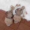 Macrame Slingback Sandalen für Damen Handgemacht Modell Tassel