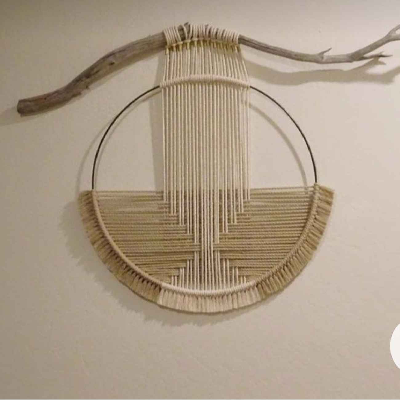 Makramee-Wandbehang Handgefertigter Wandteppich Kunst mit Boho-Dekor