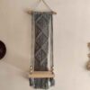Makramee-Wandbehang Handgefertigter Wandteppich Kunst mit Regal