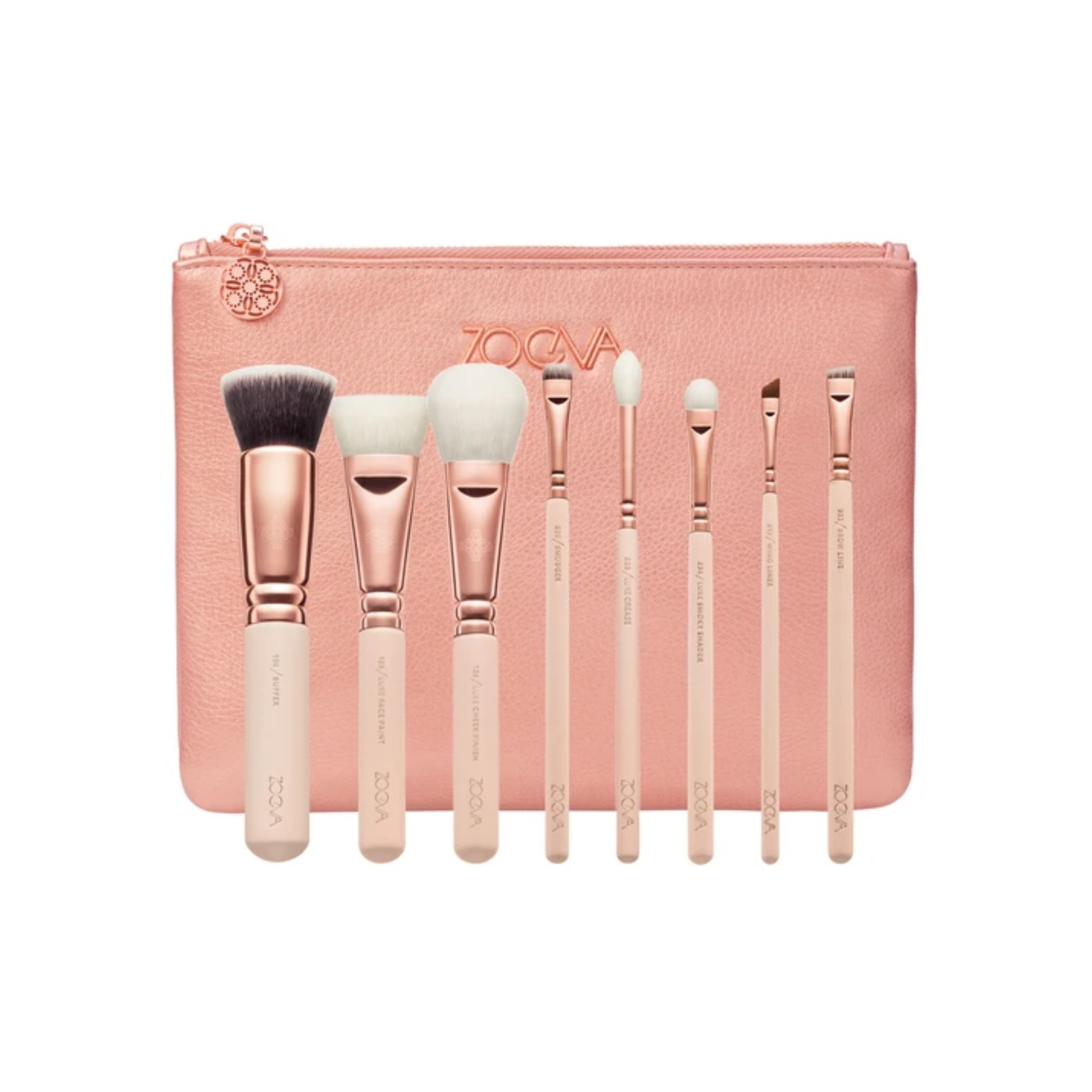 Make-up-Pinselset 8-teilig Kollektion für makelloses Auftragen von Zoeva