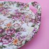 Melamin-Serviertablett, langlebig & leicht, rosa Blumendesign