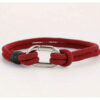 Minimalistisches Armband mit Haken Design in Rot