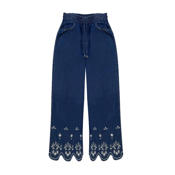 Baggy Jeans mit floralem Design für Frauen, schick & bequem